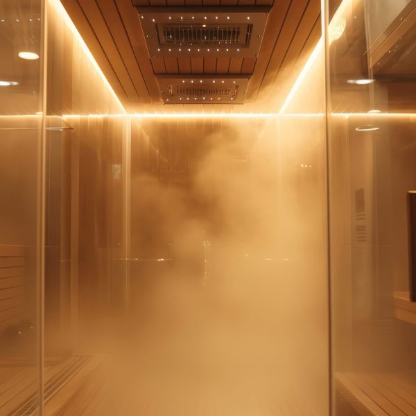 Steam showers envelop you in a warm mist AI generated illustration